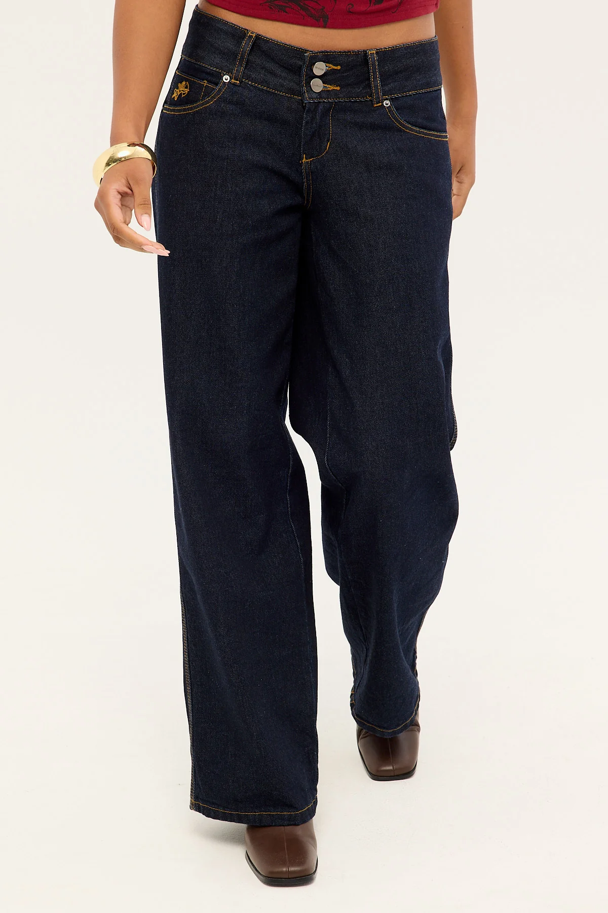 Worship Morality Super Low Baggy Jean Raw Indy - Image 2