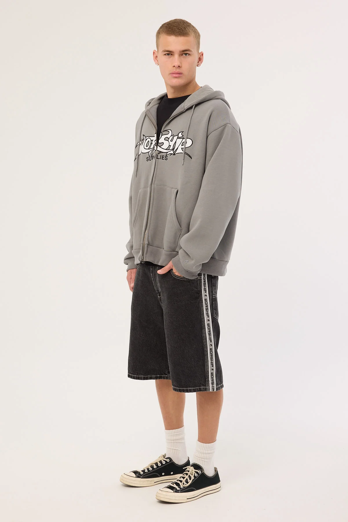 Worship Pacer Big Dawg Jean Short Black Rinse - Image 4