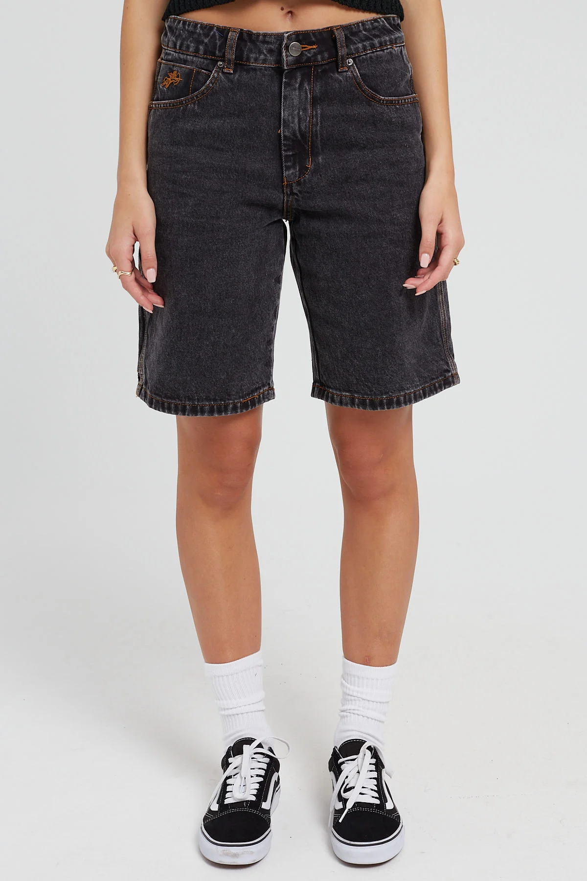 Worship Worship Carpenter Denim Short Black Rinse - Image 11