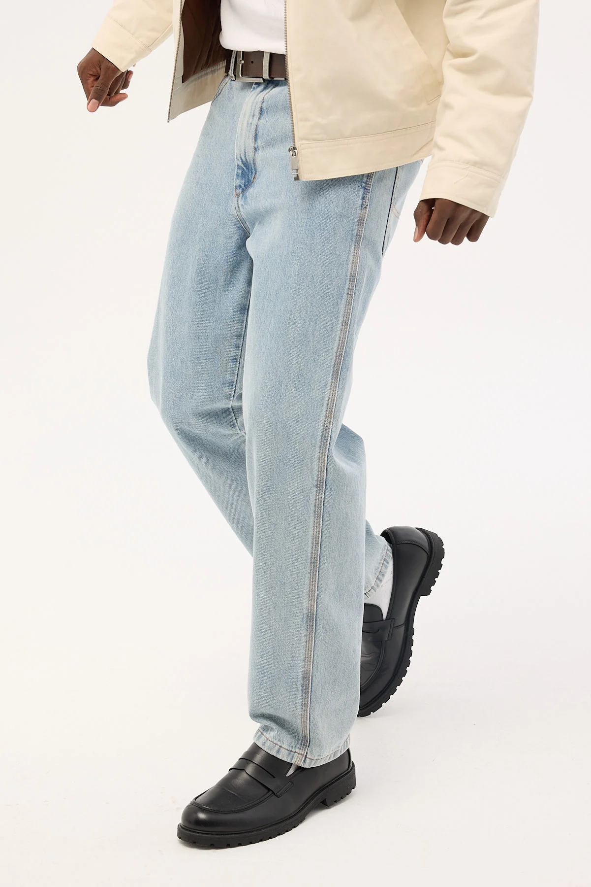 Worship Carpenter Jean Worship Worn Blue Denim - Image 3