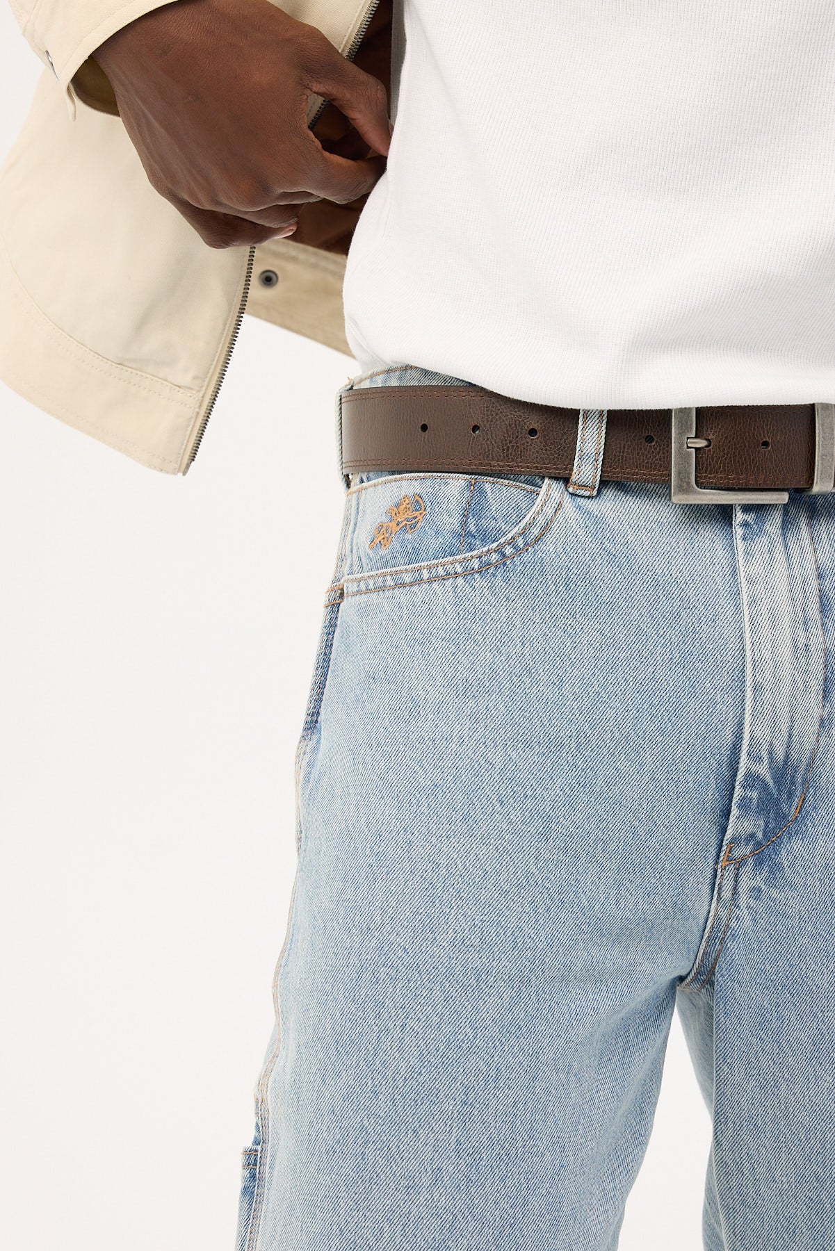 Worship Carpenter Jean Worship Worn Blue Denim - Image 8