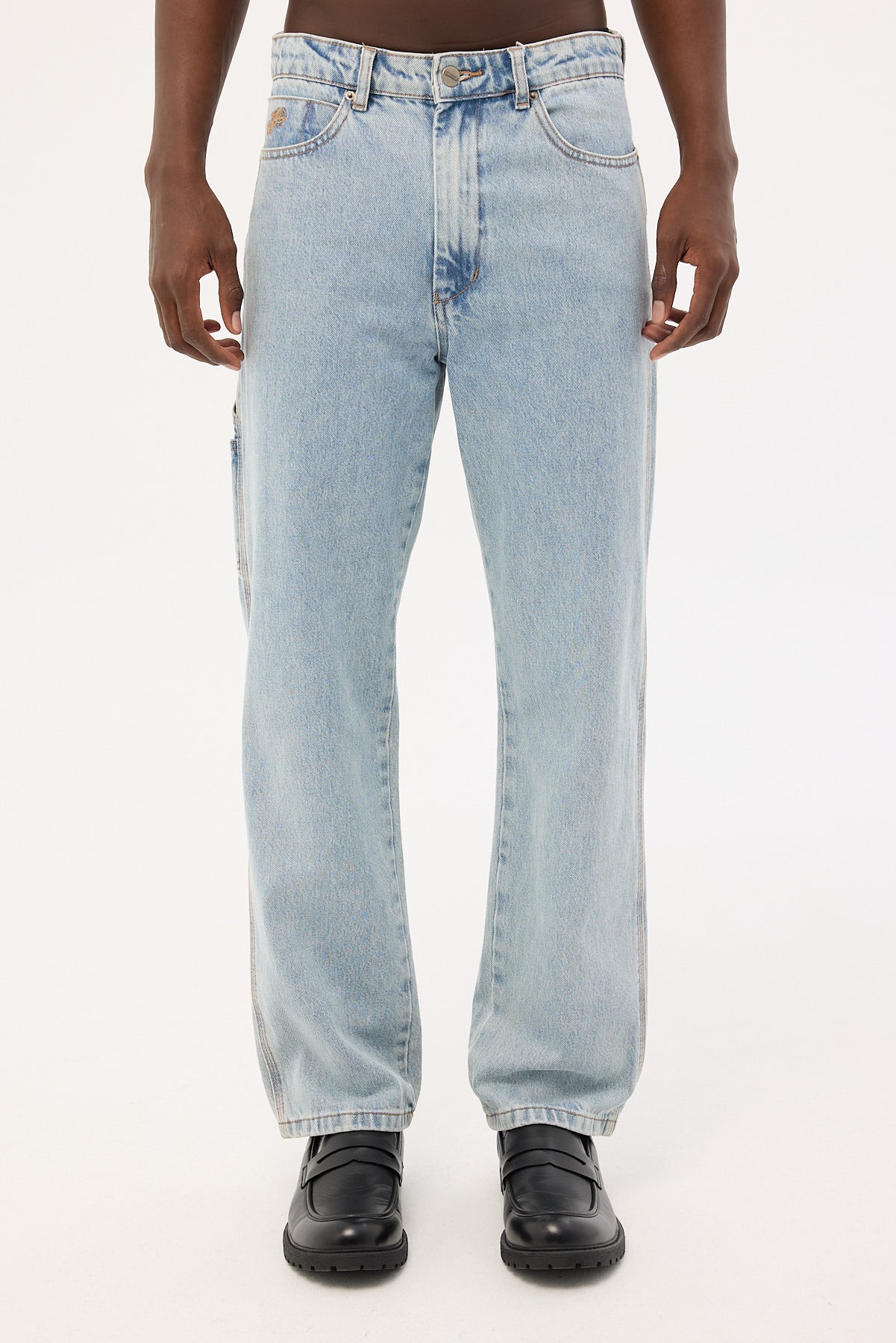 Worship Carpenter Jean Worship Worn Blue Denim - Image 9