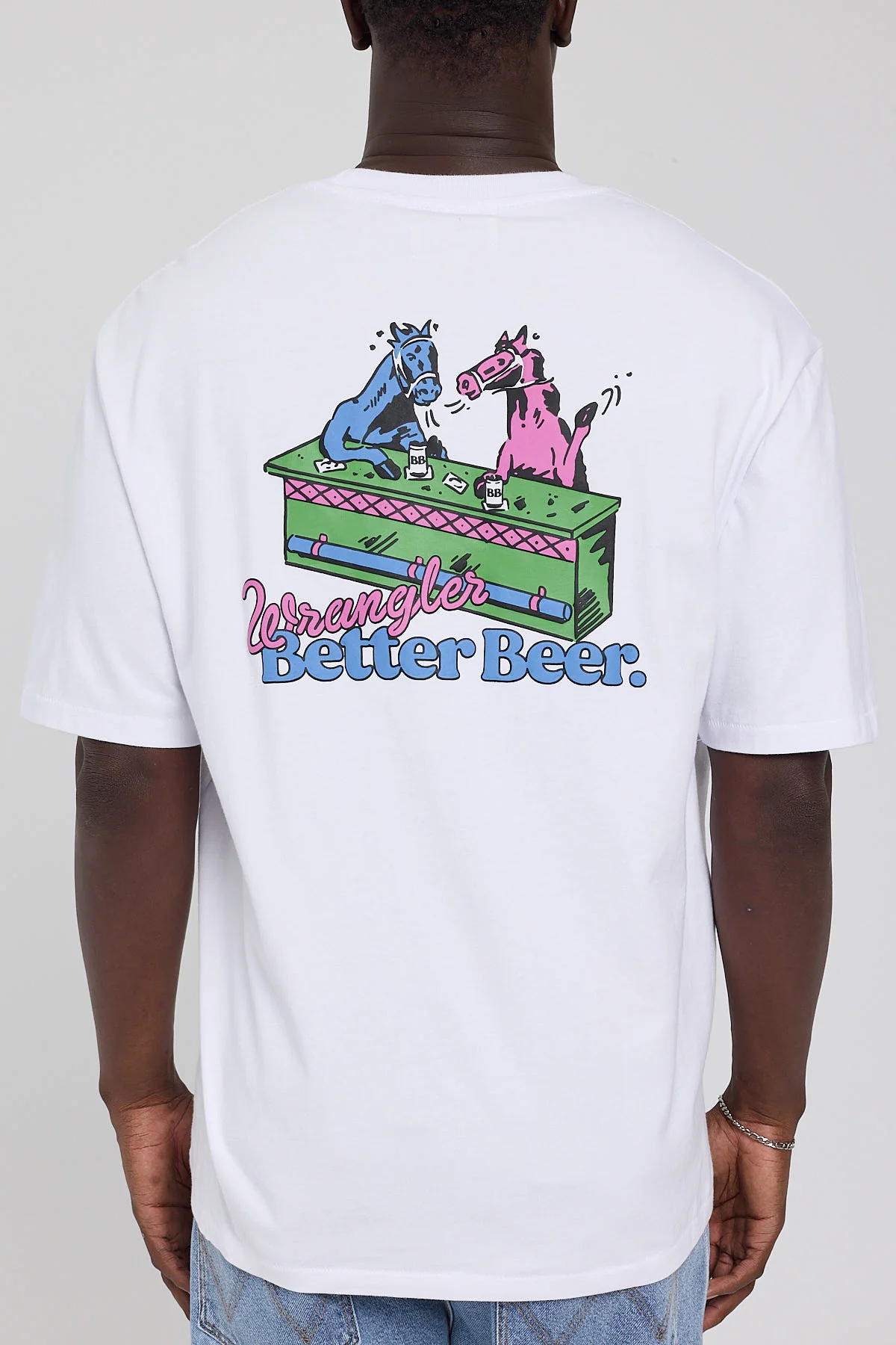 Wrangler Crazy Eights Slacker Tee White White - Image 7
