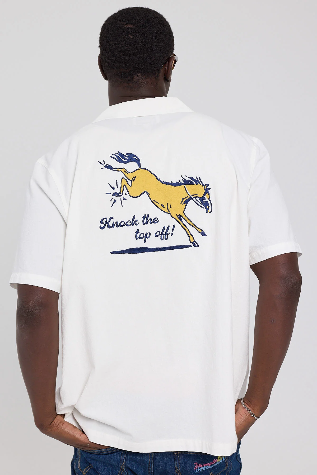 Wrangler Day For It Shirt Ecru Ecru - Image 4