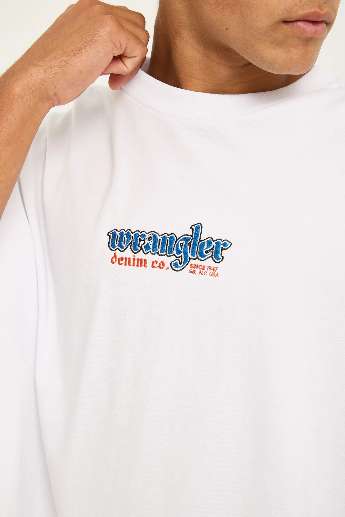 Wrangler Old West Boxcar Tee White - Image 4