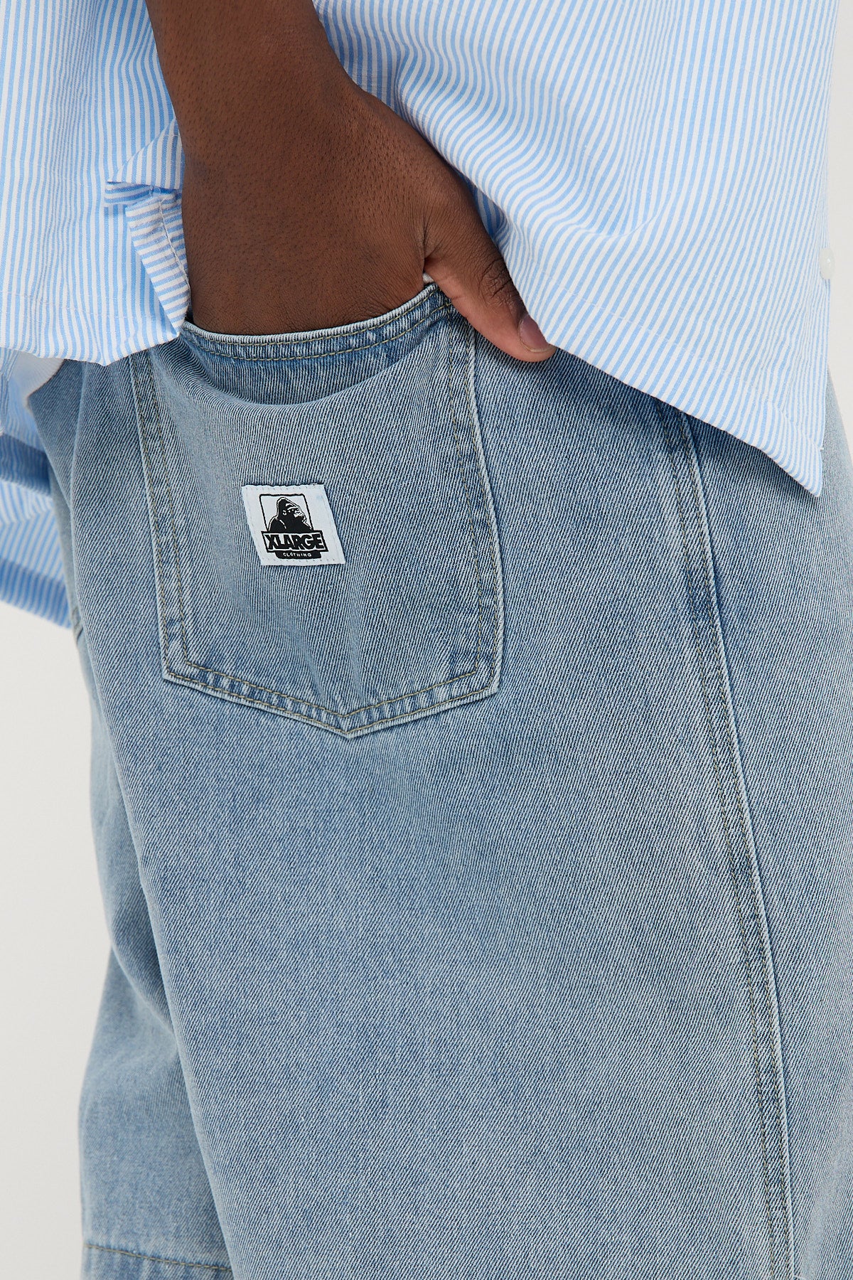 Xlarge Bull Denim 91 Short Washed Blue - Image 8