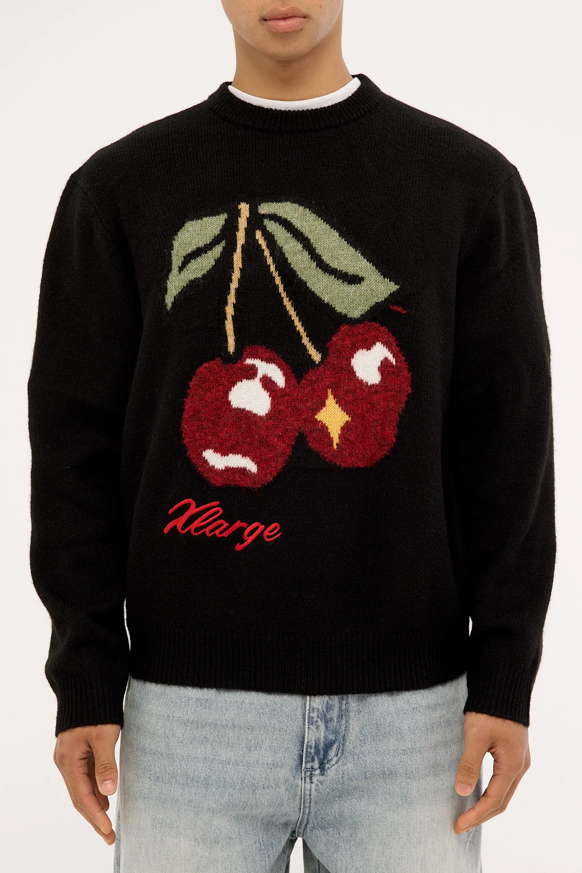 Xlarge Cherry Knit Sweater Black - Image 6