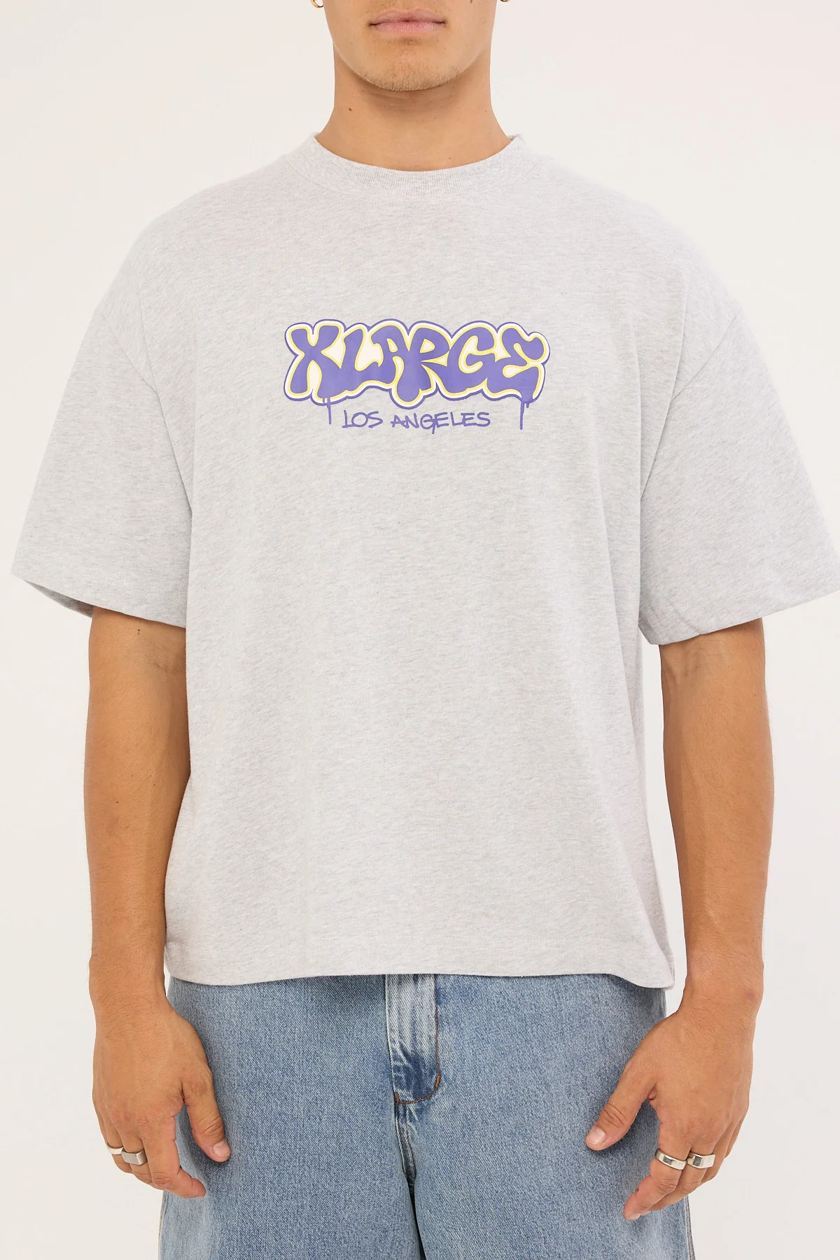 Xlarge Drip Gorilla Fit SS Tee Ash Heather - Image 6