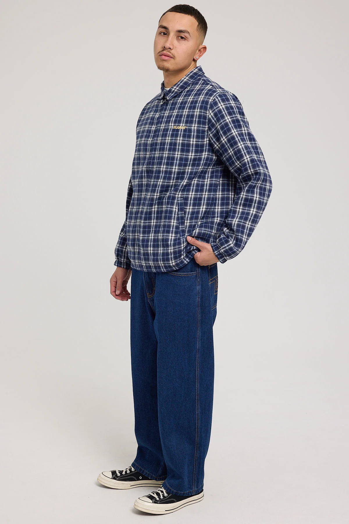 Xlarge EMB Pocket Bull Denim Jean Raw Indigo - Image 2