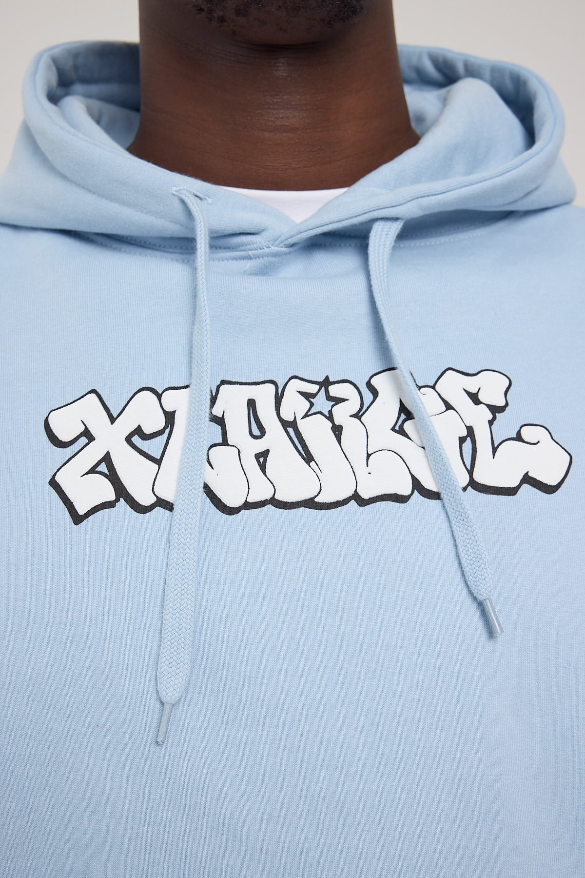 Xlarge Graff Fleece Hood Powder Blue - Image 6