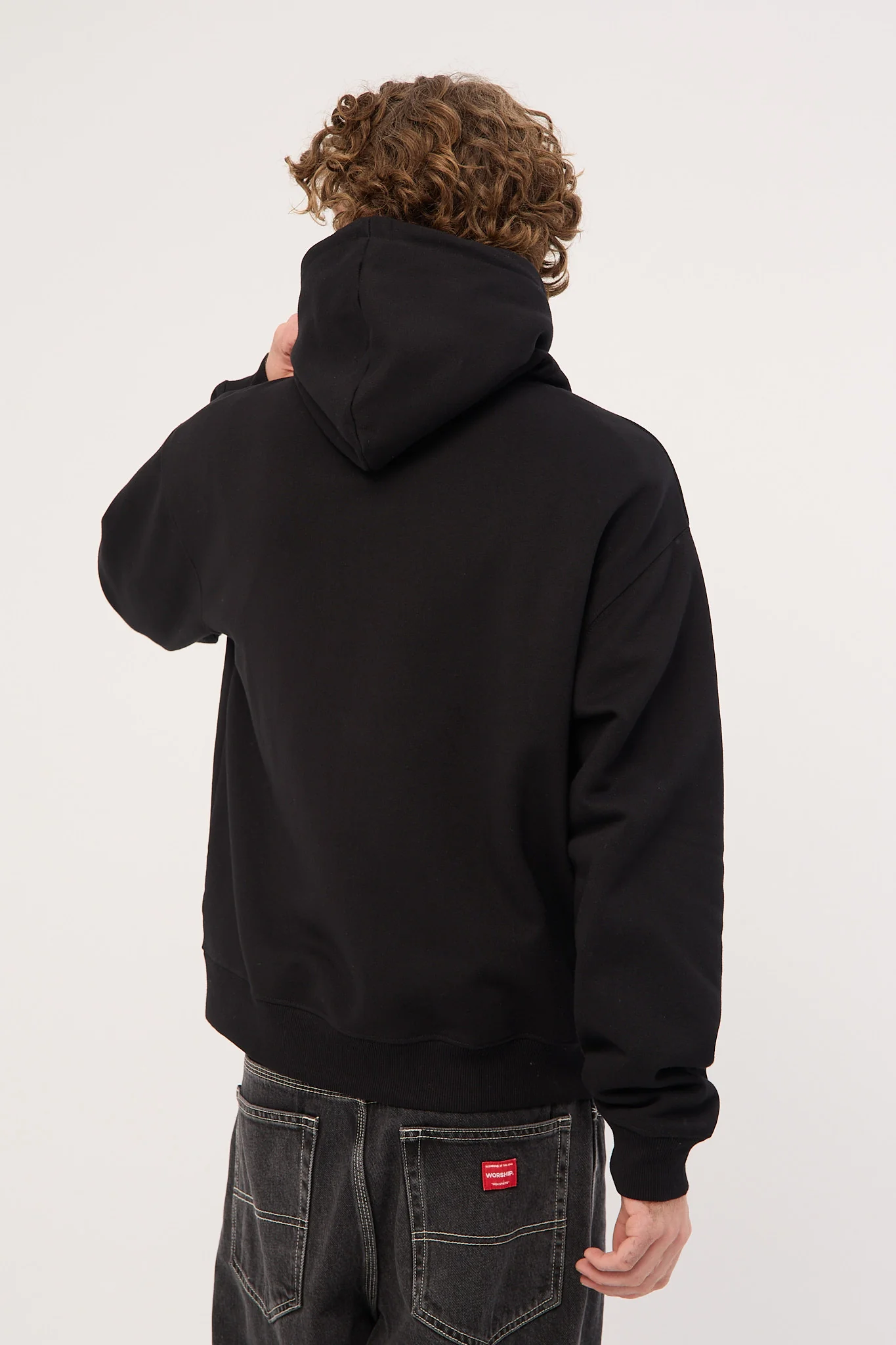 Xlarge Oval Script Hood Black - Image 4