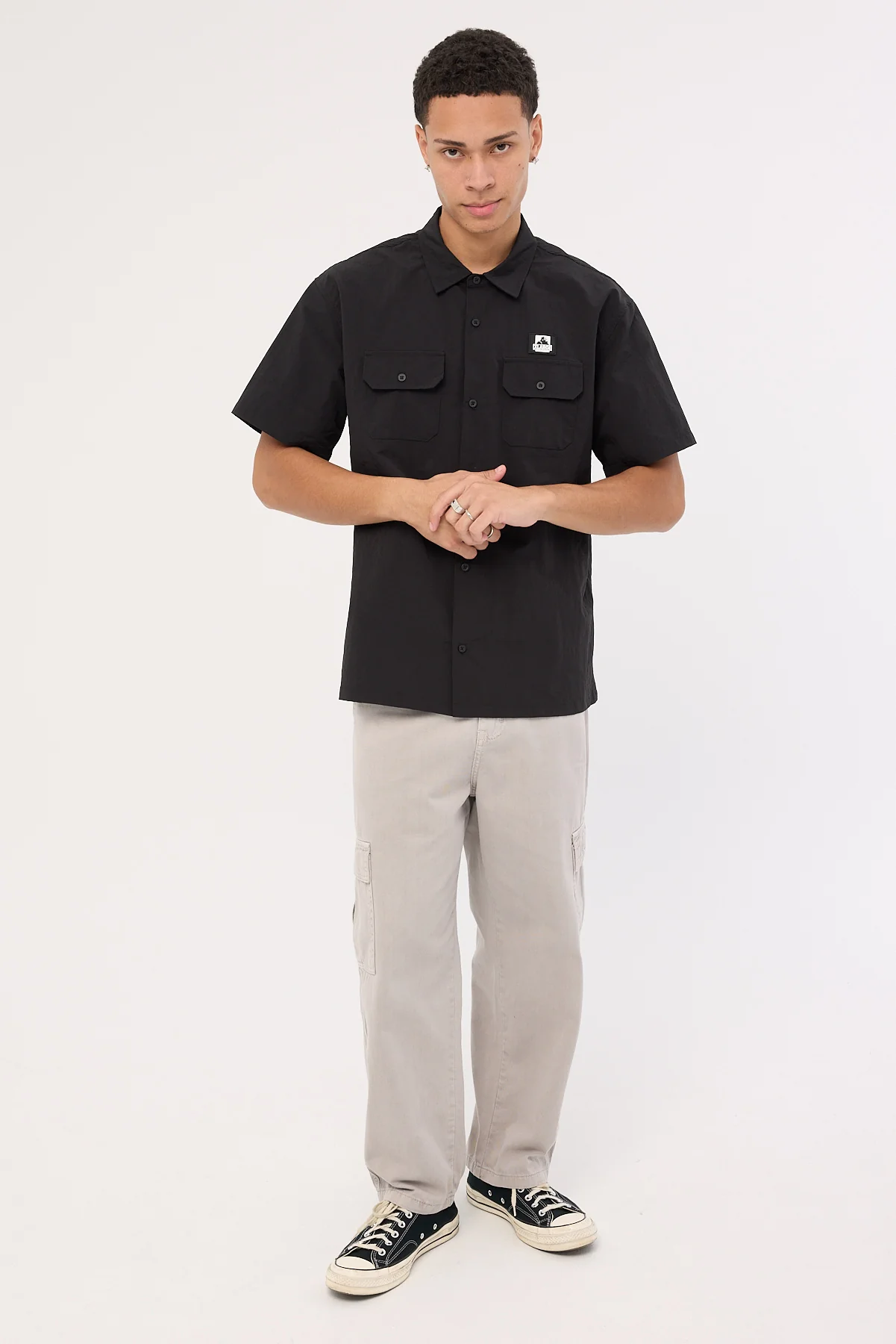 Xlarge Ripstop SS Work Shirt Black - Image 2