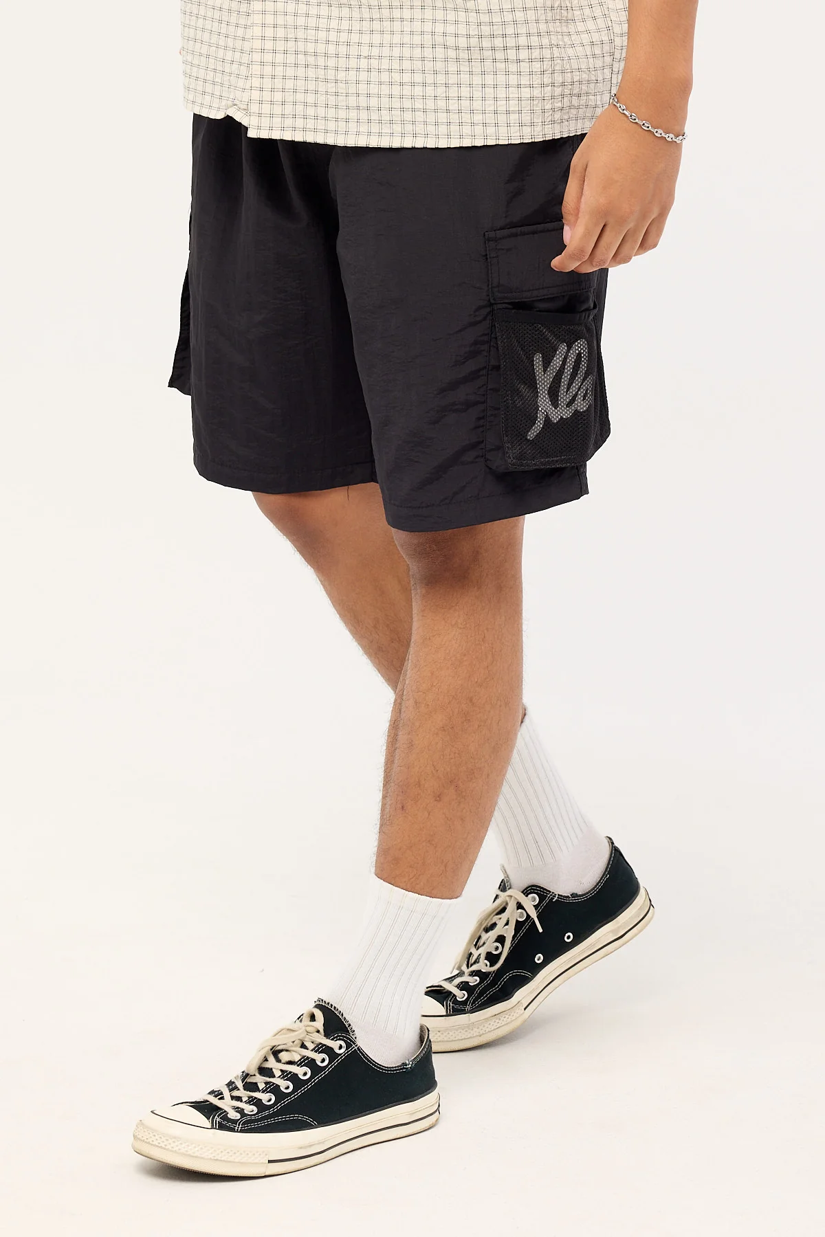 Xlarge Script Cargo Short Black - Image 3