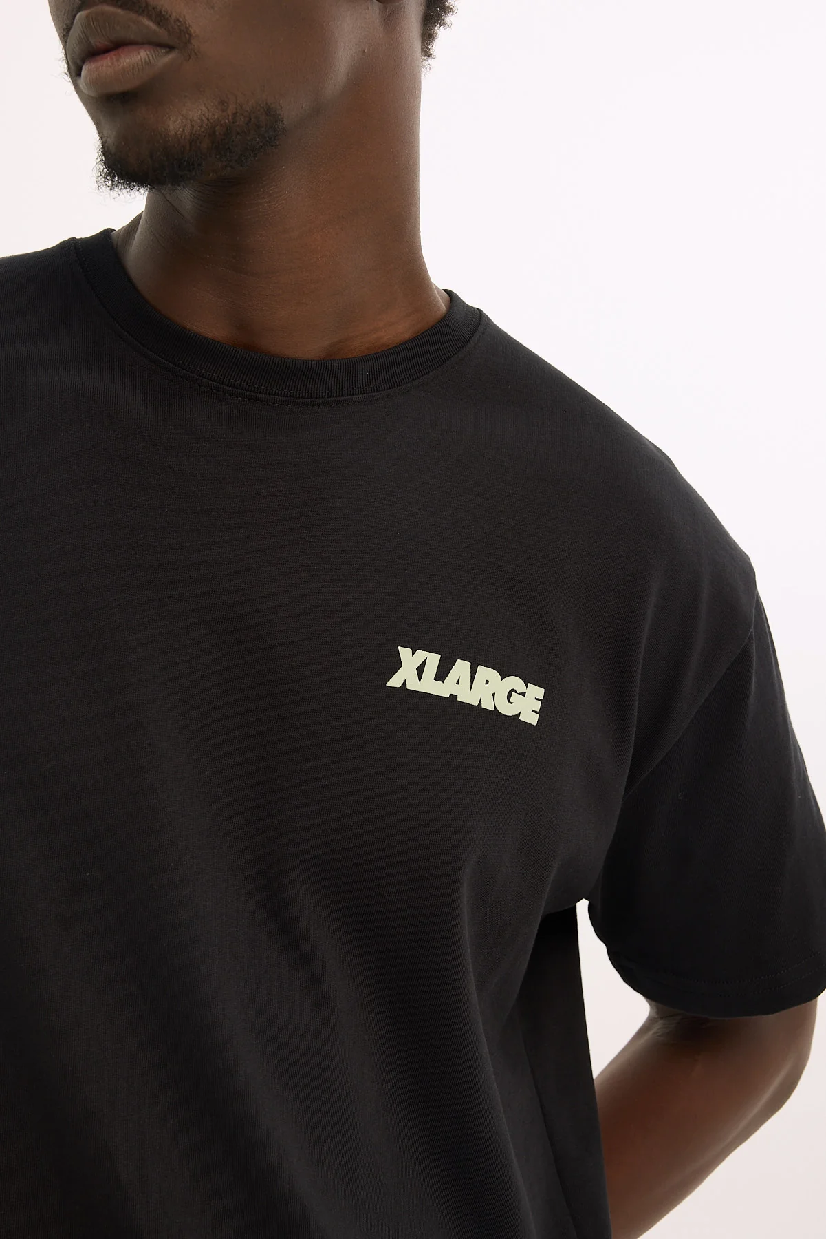 Xlarge Slanted Chenille Tee Solid Black - Image 3